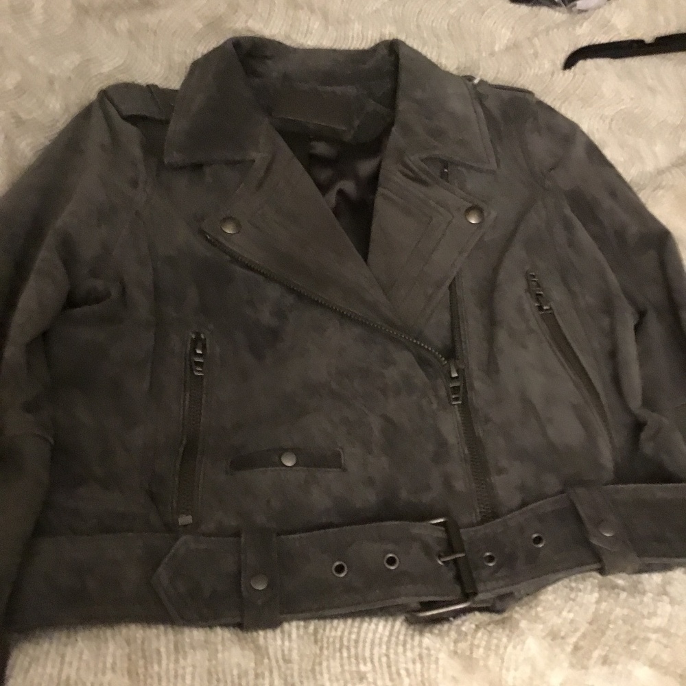 NEW BLANK NYC Genuine Leather Moto jacket size M